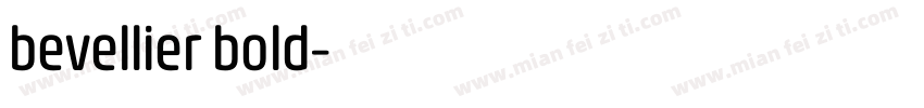 bevellier bold字体转换